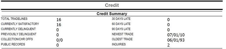 Quick Check Credit Reports Section2