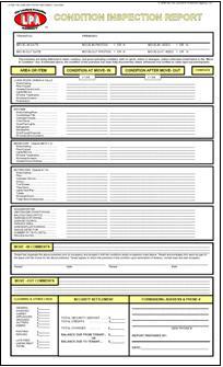 Property Condition Report & Checklist Form is used to document the condition of your rental before and after occupancy