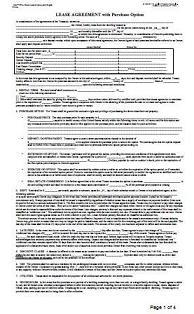 Lease Purchase Agreement at Essential Rental Forms page