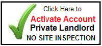 Private Landlords - NO SITE INSPECTION - Credit Report Scorecard